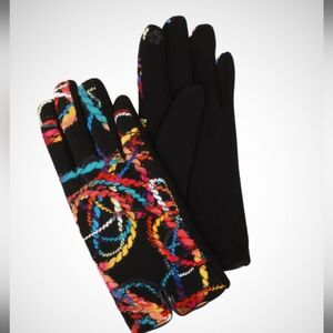 Embroidery Abstract Gloves